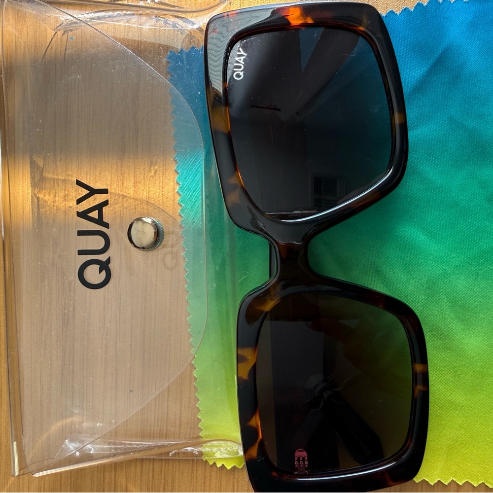 Quay Australia Black and Tortoise Sunglasses